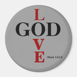 Love God Bible Quotes Magnet