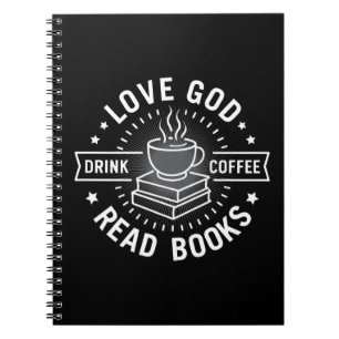 Love God Drink Coffee Read Books Lovers Vintage