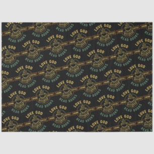 Love God Drink Coffee Read Books Lovers Vintage Tissue Paper