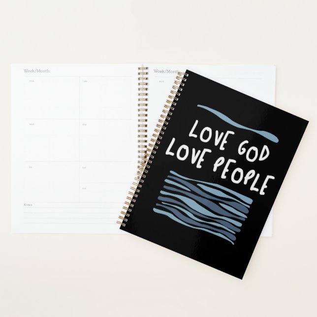 Love God Love People - Heartfelt Christian Quote Planner (Display)