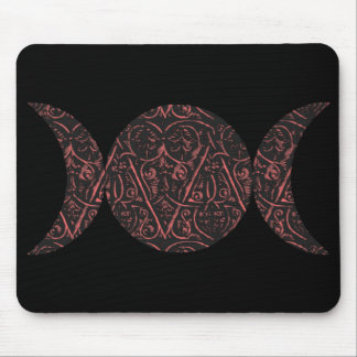 Love Goddess black background mousepad