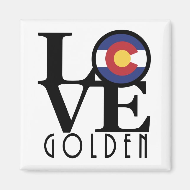 LOVE Golden Colorado Magnet (Front)
