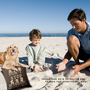 Love Golden Retriever Dad Dog Lover Father's Day Cushion