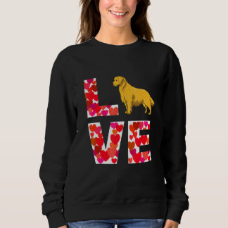 Love Golden Retriever Dog For The Master And Femal Sweatshirt