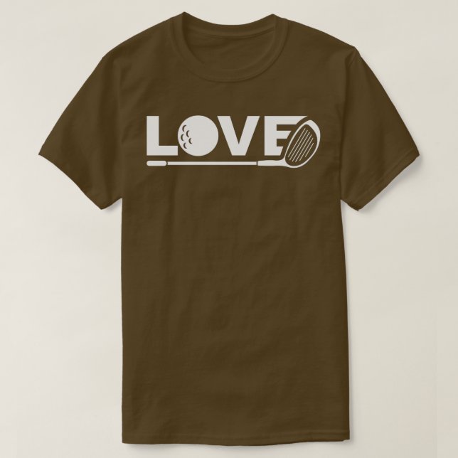 Love Golf Ball T-Shirt (Design Front)