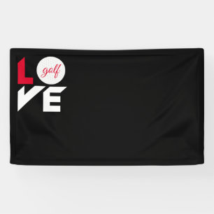 Love golf banner