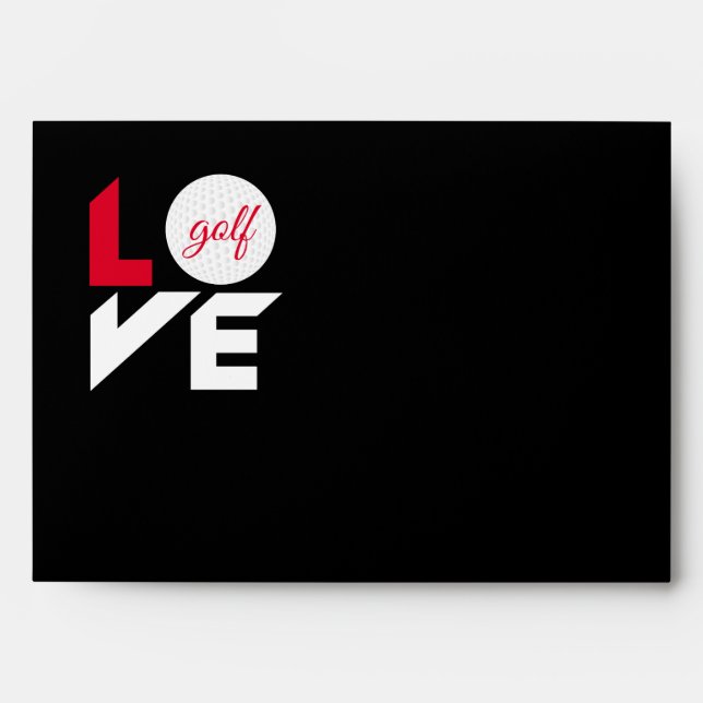 Love golf envelope (Front)
