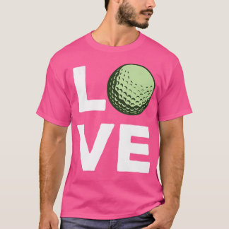 Love Golf Golf Club Putter T-Shirt
