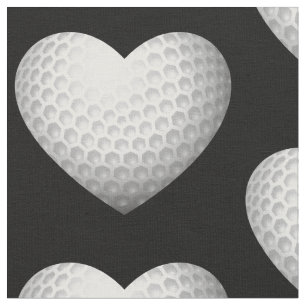 love golf heart sports athletic fabric