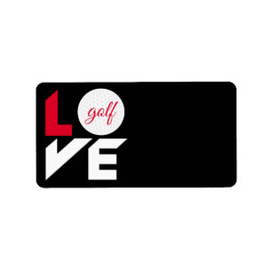 Love golf label