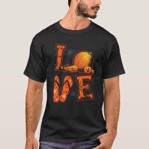 LOVE Golf Lovers Players Pumpkin Witch Halloween C T-Shirt