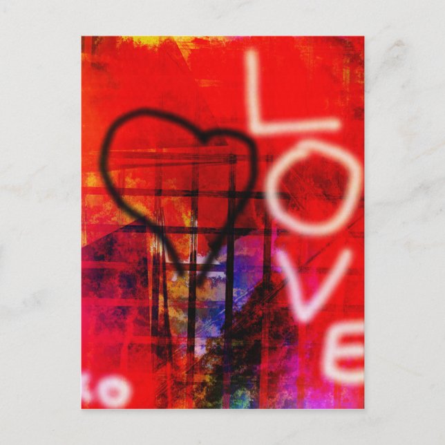 Love Graffiti Postcard (Front)