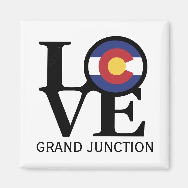 LOVE Grand Junction Colorado Magnet (Front)