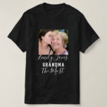 LOVE GRANDMA THE MOST Custom Photo Mother's Day T-Shirt<br><div class="desc">LOVE GRANDMA THE MOST Custom Photo Mother's Day T-Shirt. Give 'Wow' surprise to your Mum or Grandma! Celebrate 'Happy Mother's Day' with this lovely gift, perfect for your awesome Mum or Grandma that will bring a big smile to their face. Photos and the texts are pre-arranged for you to personalise...</div>