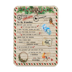 Love Grandson Letter To My Grandson I Proud Of You Magnet