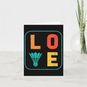 Love Graphic Dminton Player Shuttle Player Sports Card