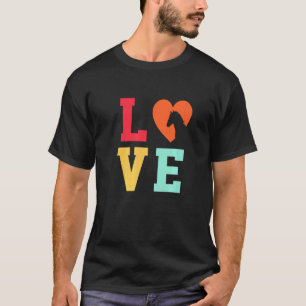 Love Graphic Horse Lover Equestrian Rider Horses F T-Shirt