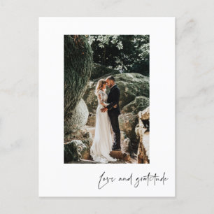 Love Gratitude Vertical Photo Thank You Postcard