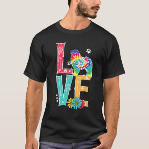Love Great Pyrenees Tie Dye Rainbow Great Pyrenees T-Shirt