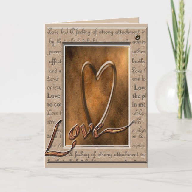 Love Greeting Card (Front)