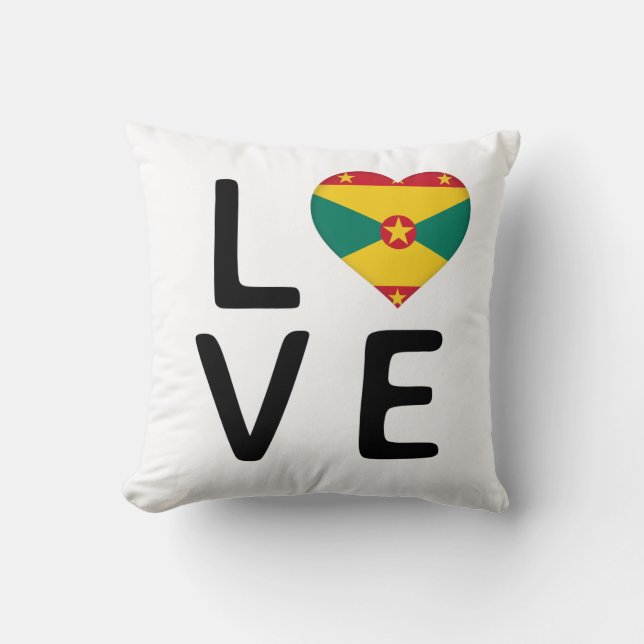 Love - Grenada Flag Cushion (Front)