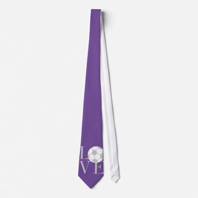 love grey football neck ties (Front)