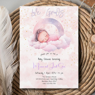 Love grows, baby shower invitation