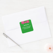 "Love Grows" Bright Floral Wedding Address