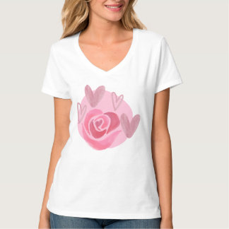 Love Grows Floral Heart Maternity Pregnancy T-Shir T-Shirt