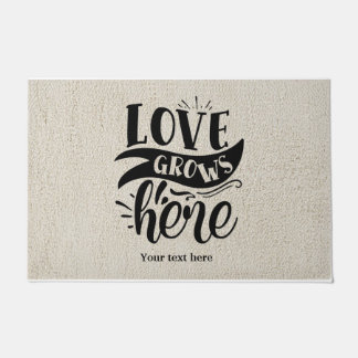 Love grows here doormat