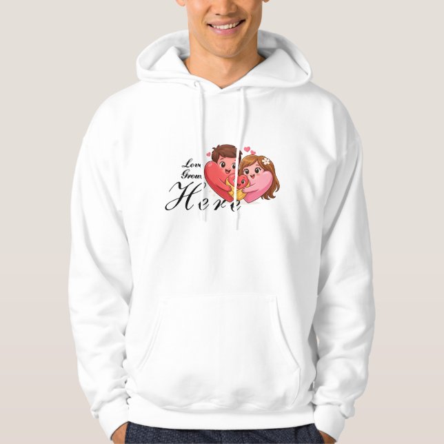 Love Grows Here  Hoodie (Front)
