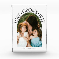 Love Grows Here Modern Arch White