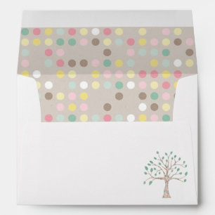 Love Grows In Our Family Tree Baby Shower Party Envelopes