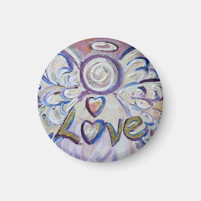 Love Guardian Angel Word Custom Magnet (Front)
