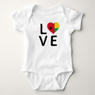 Love - Guinea Bissau Flag Baby Bodysuit