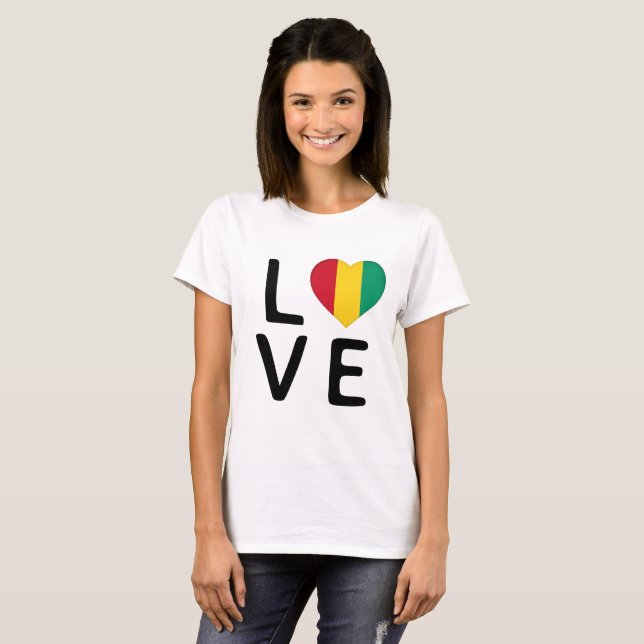 Love - Guinea Flag T-Shirt (Front Full)
