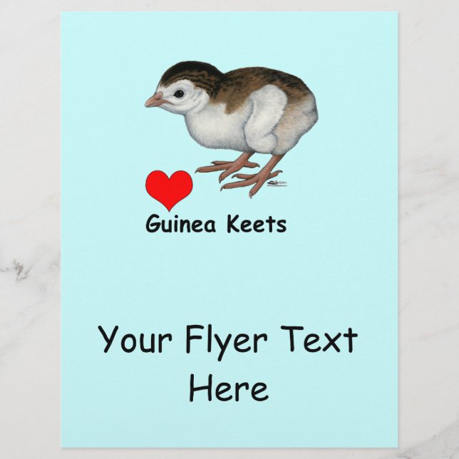 Love Guinea Keets Flyer (Front)