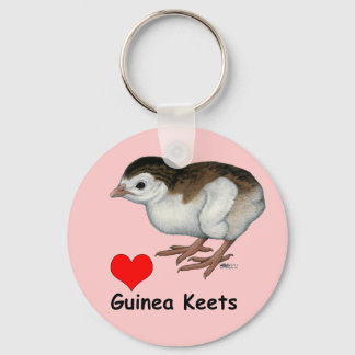 Love Guinea Keets Key Ring