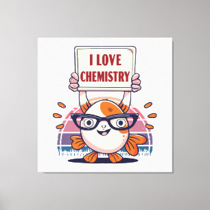 Love Guppies and Chemistry Canvas Print