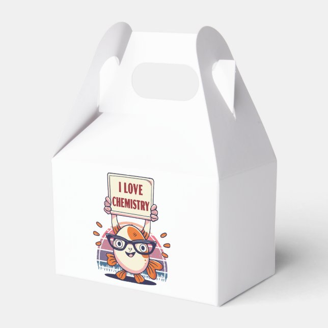 Love Guppies and Chemistry Favour Box (Front Side)