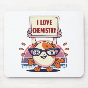 Love Guppies and Chemistry Mouse Pad