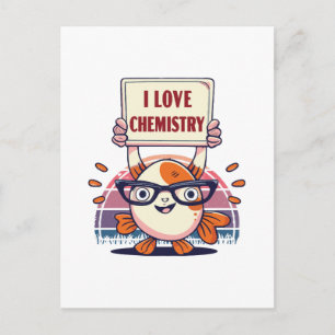 Love Guppies and Chemistry Postcard