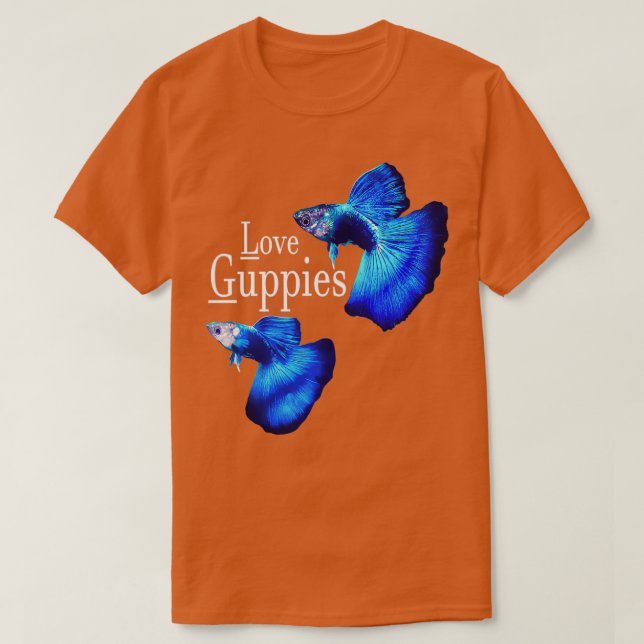 Love Guppy Fish T-Shirt (Design Front)