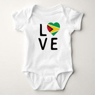 Love - Guyana Flag Baby Bodysuit