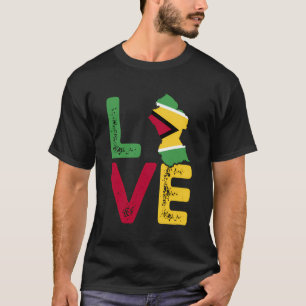 Love Guyana Flag Guyanese Guyana T-Shirt