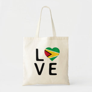 Love - Guyana Flag Tote Bag