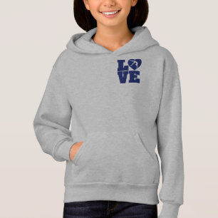 Love Gymnastics Girls' Basic Zip Hoodie