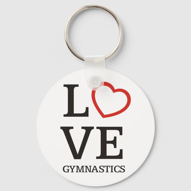 LOVE Gymnastics Key Ring (Front)