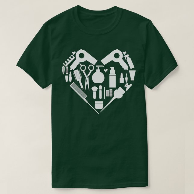 Love Hairdressing T-Shirt (Design Front)