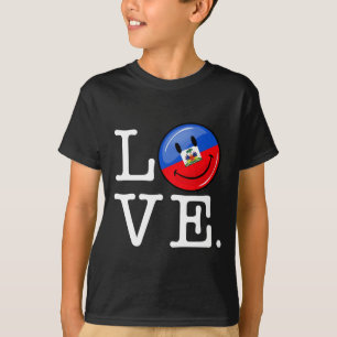 Love Haiti Smiling Flag T-Shirt